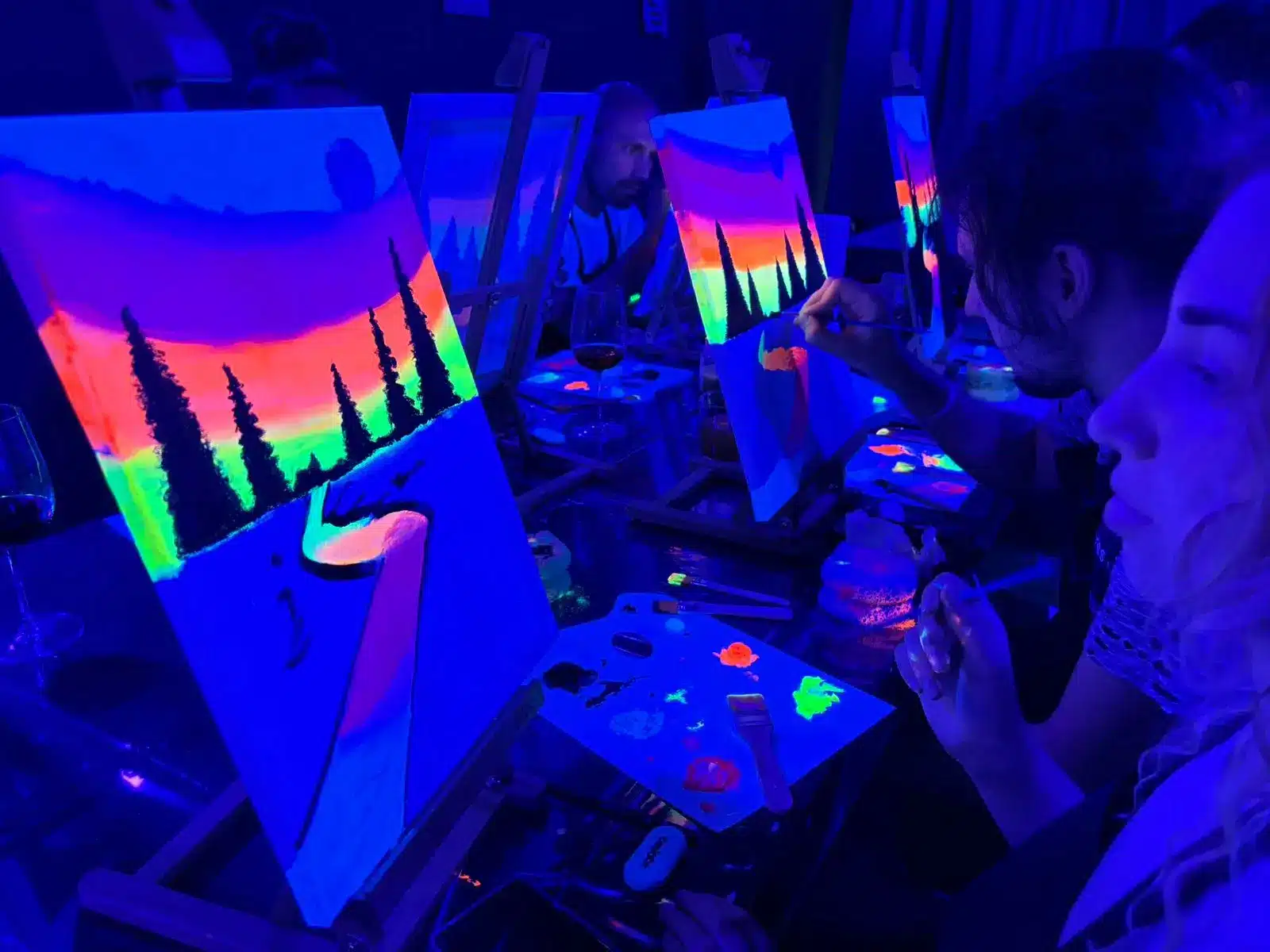 taller pintura con vino